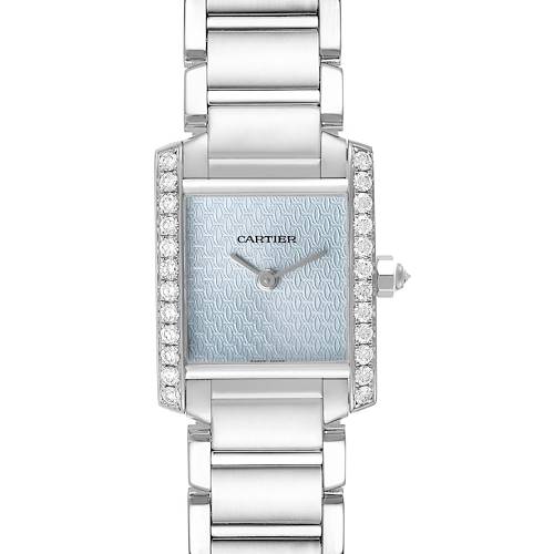 Photo of Cartier Tank Francaise White Gold Diamond Ladies Watch WE1019S3 Box Papers