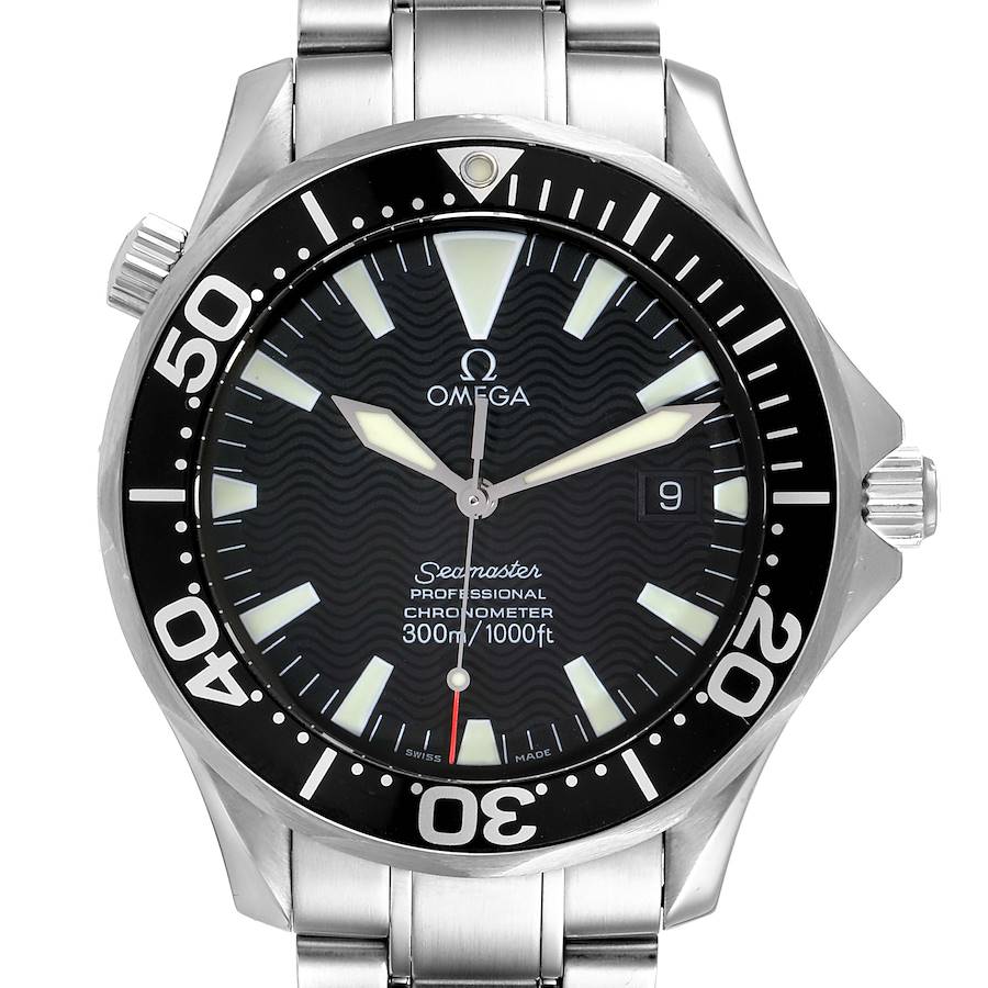 Omega Seamaster 41 300M Black Dial Steel Mens Watch 2254.50.00 SwissWatchExpo