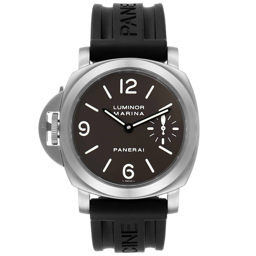 Panerai Luminor Base 44mm Left Handed Titanium Mens Watch PAM00056