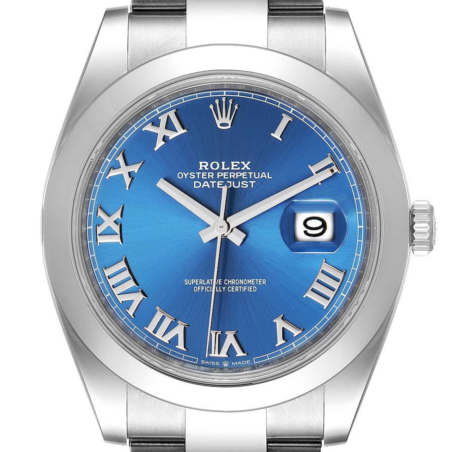 NOT FOR SALE Rolex Datejust 41 Blue Roman Dial Steel Mens Watch 126300 Unworn PARTIAL PAYMENT SwissWatchExpo