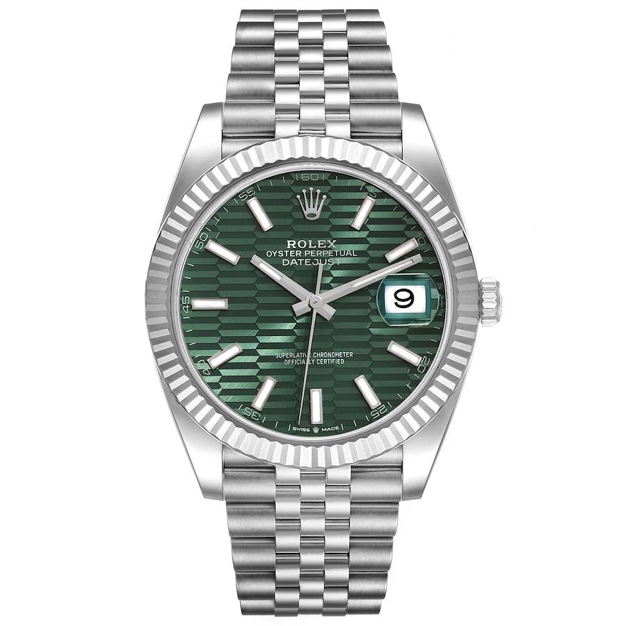 Datejust 41 green fluted motif or plain mint green dial? : r/rolex