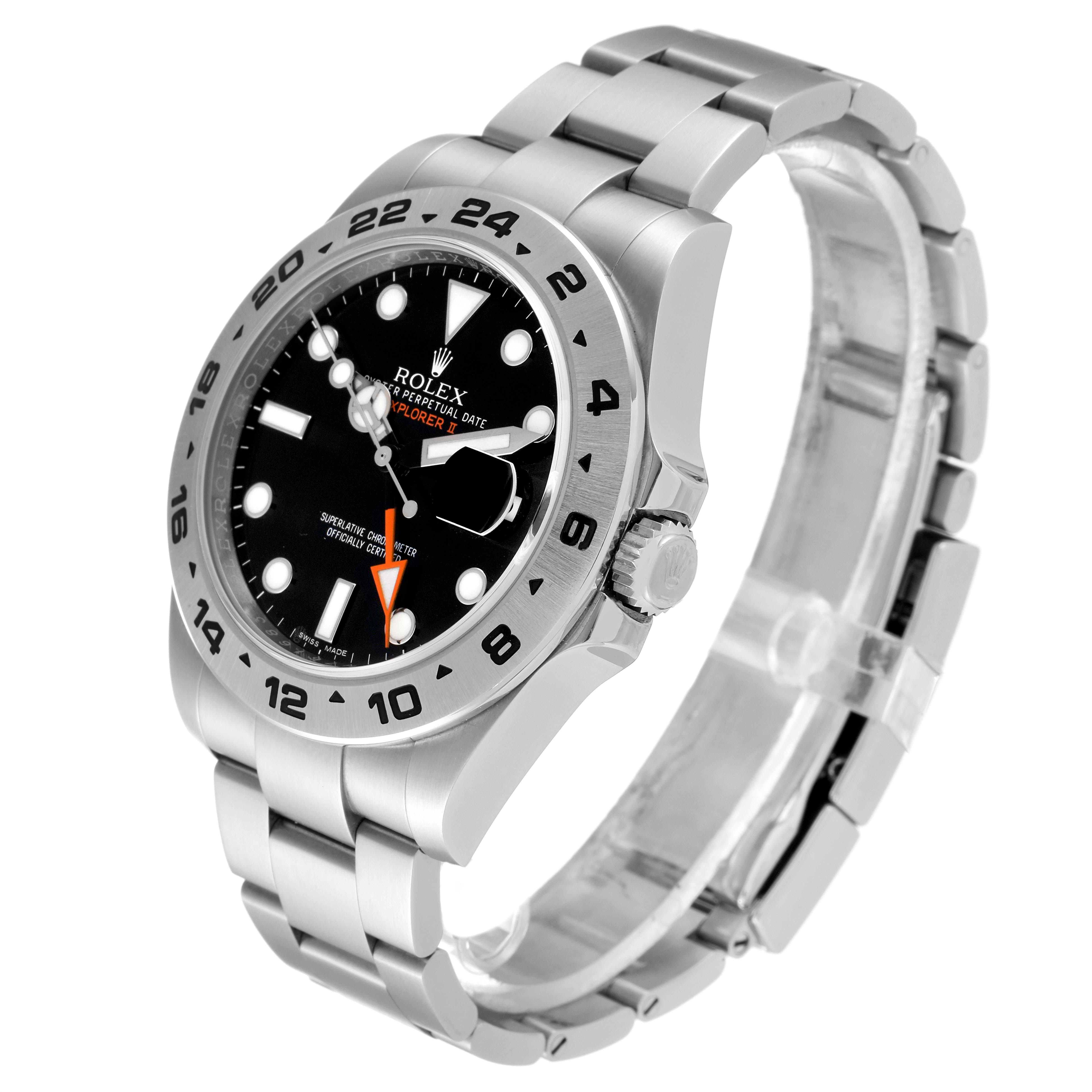 The image shows a side angle of the Rolex Explorer 216570 Men's Stainless Steel Black Dial 216570 Men's Stainless Steel Black Dial model, featuring the face, bezel, crown, and bracelet.