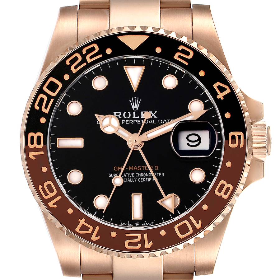 NOT FOR SALE Rolex GMT Master II Black Brown Root Beer Rose Gold Mens Watch 126715 Box Card PARTIAL PAYMENT SwissWatchExpo