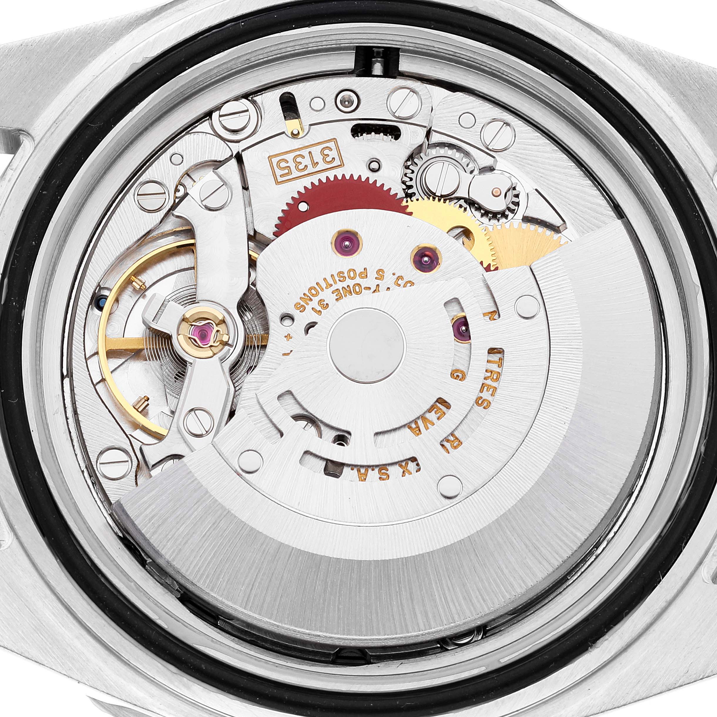 This image shows the back view of the internal mechanism of a Rolex Submariner 16610 Men
s Stainless Steel Black Dial 16610 Men
s Stainless Steel Black Dial watch.