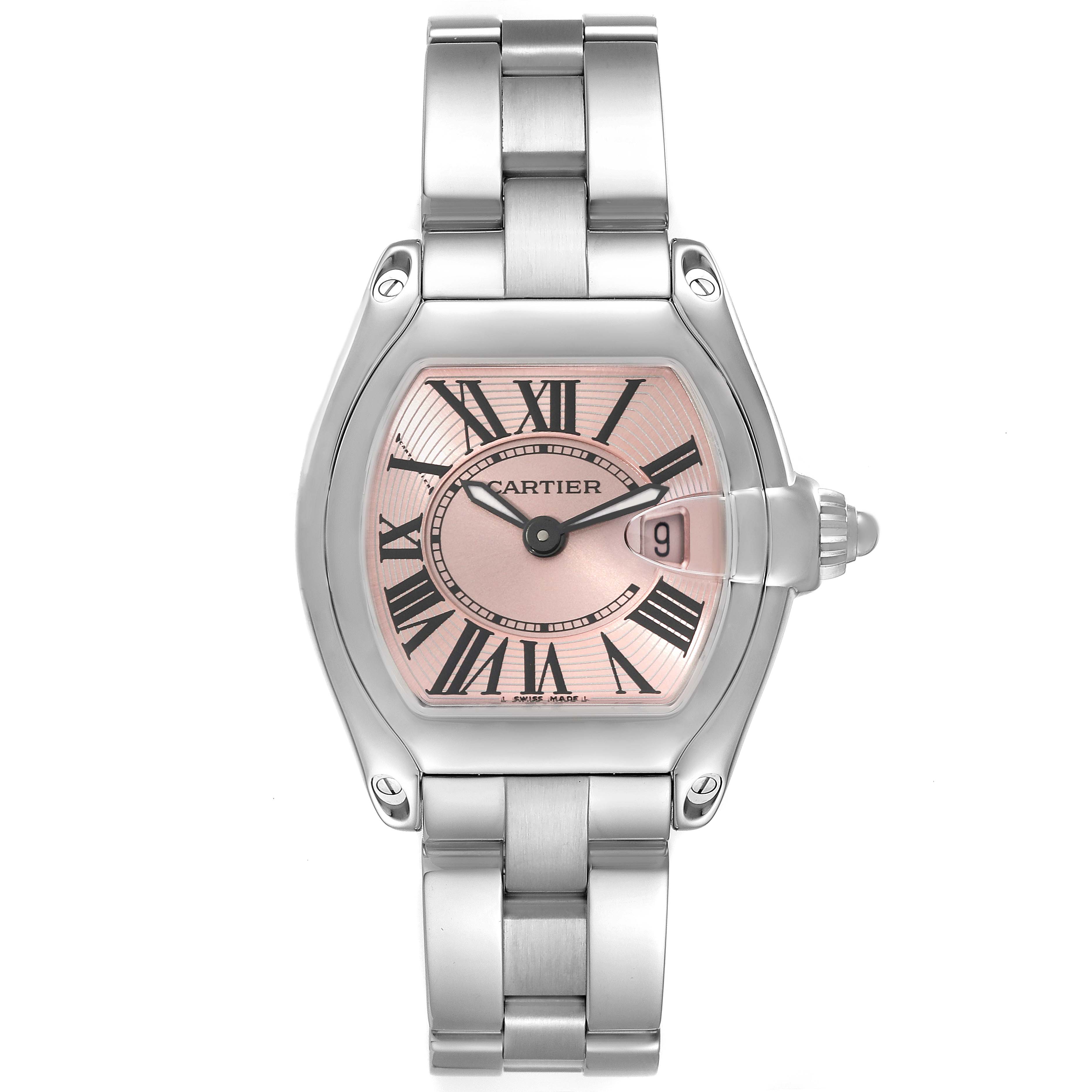 m15051　ロードスターレディースW62017V3　付属品付 cartier-roadster-small-pink-