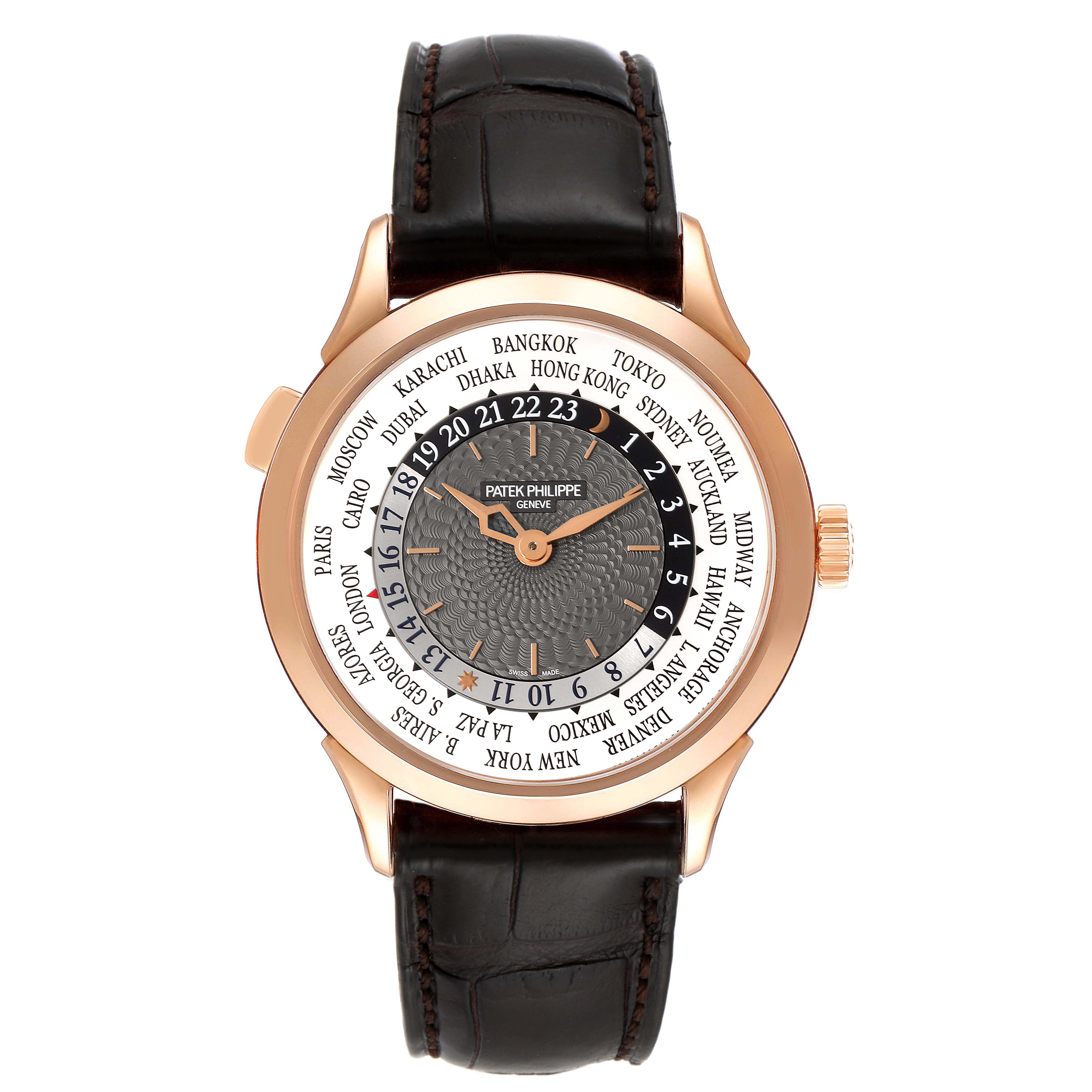 Patek Philippe World Time Complications Rose Gold Mens Watch 5230 ...