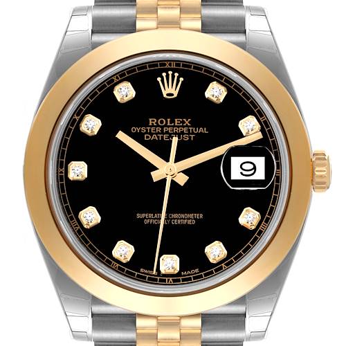 Photo of Rolex Datejust 41 Steel Yellow Gold Diamond Mens Watch 126303 Unworn
