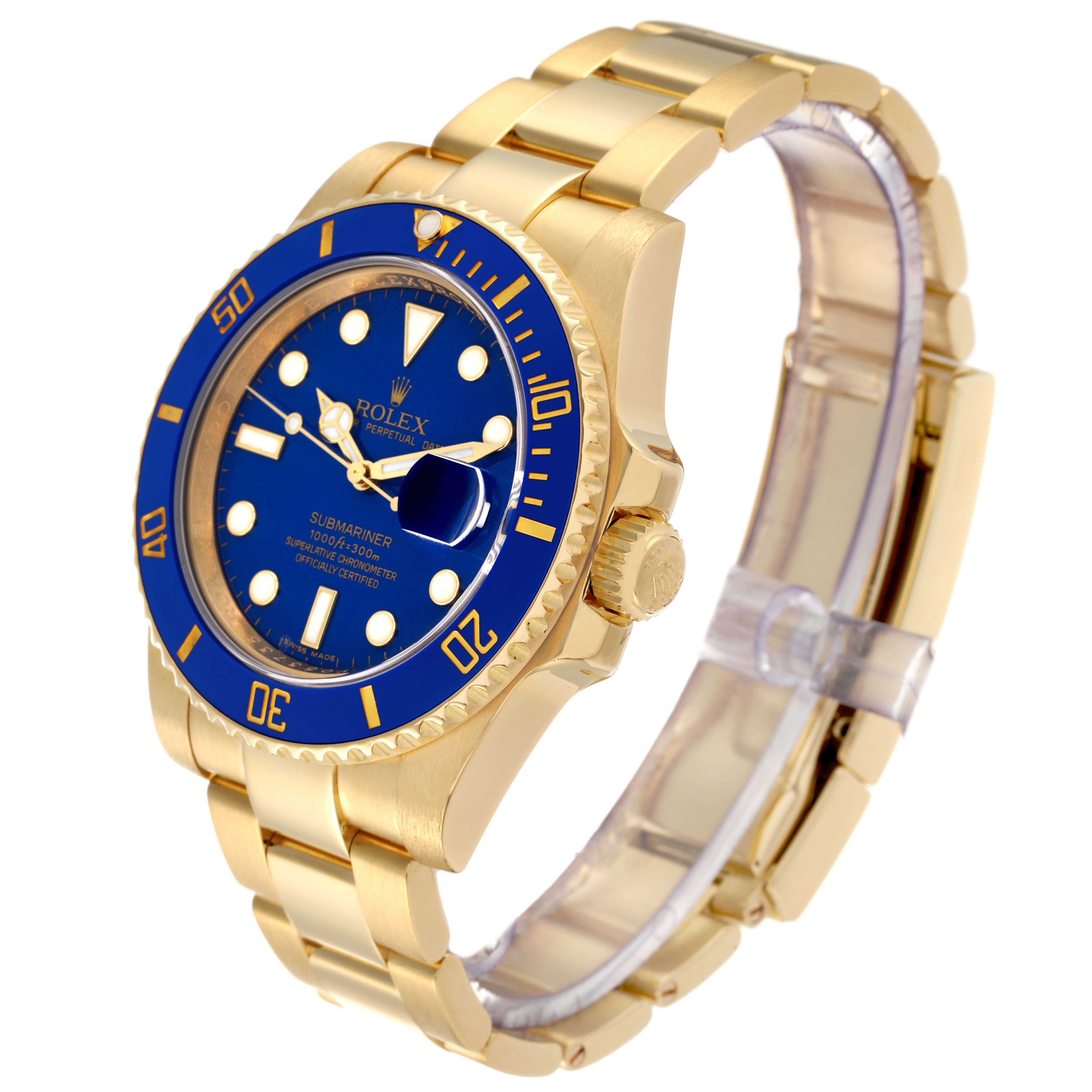 Rolex Submariner Yellow Gold 116618 | Stock 52135 | SwissWatchExpo