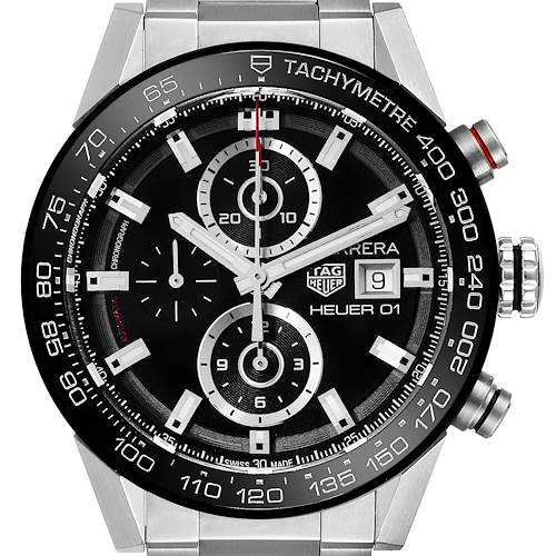 Photo of Tag Heuer Carrera Chronograph Automatic Mens Watch CAR201Z Box Card
