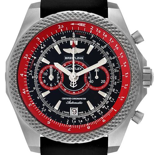 Photo of Breitling Bentley Super Sports Black Red Limited Edition Mens Watch E27365
