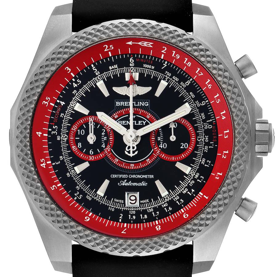 Breitling Bentley Super Sports Black Red Limited Edition Mens Watch E27365 SwissWatchExpo