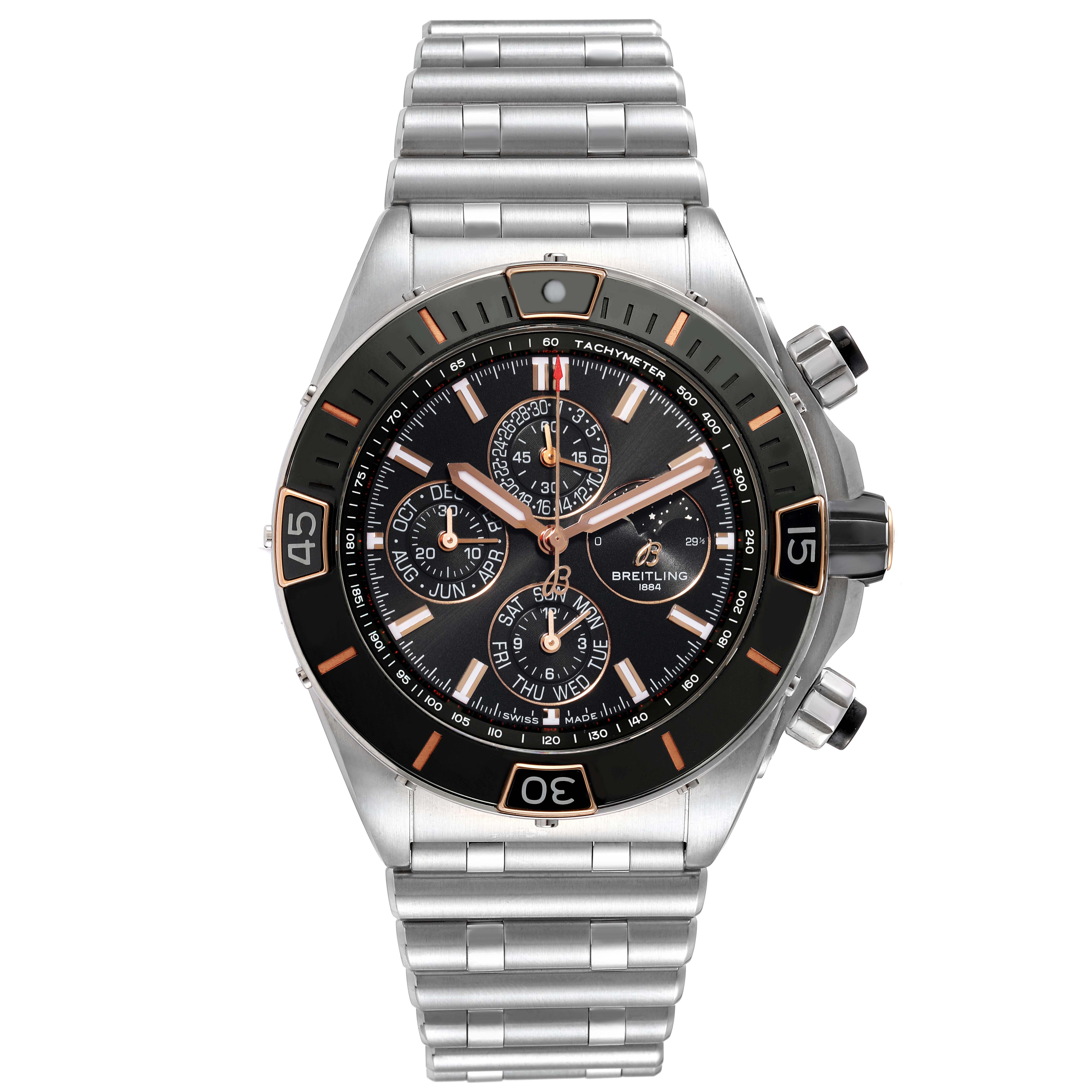 Breitling Super Chronomat Four Year Calendar Steel Mens Watch I19320 ...