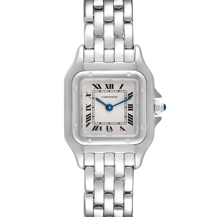 Cartier Panthere White Gold Silver Dial Ladies Watch W25016F3 Box Papers SwissWatchExpo