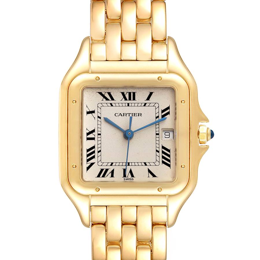 Cartier Panthere XL Yellow Gold Mens Watch W25014B9 SwissWatchExpo
