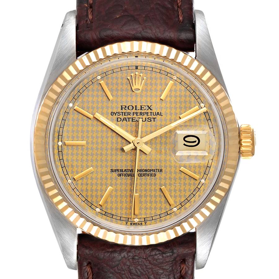 NOT FOR SALE Rolex Datejust 36 Steel Yellow Gold Vintage Mens Watch 16013 PARTIAL PAYMENT SwissWatchExpo