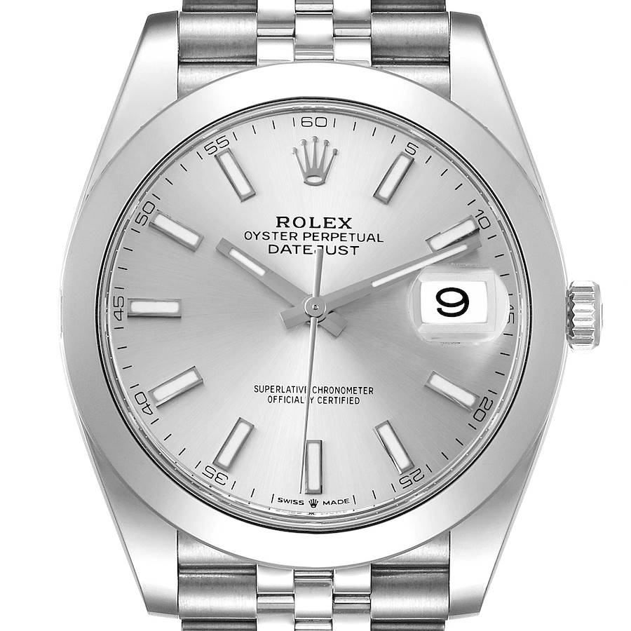 Rolex Datejust 41 : 126333 silver dial on Oyster Bracelet