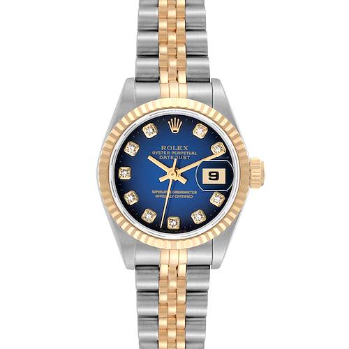 Photo of Rolex Datejust Vignette Diamond Dial Steel Yellow Gold Ladies Watch 69173 Papers
