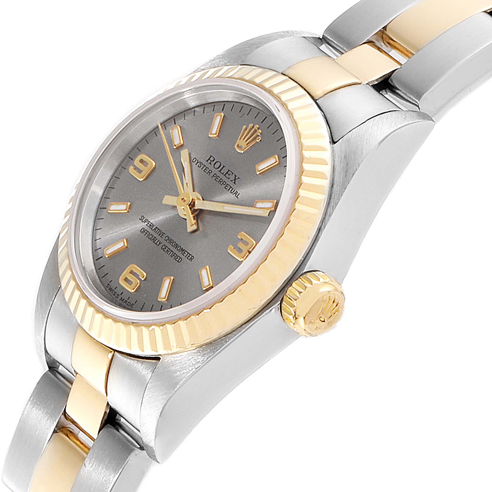 rolex oyster yellow dial