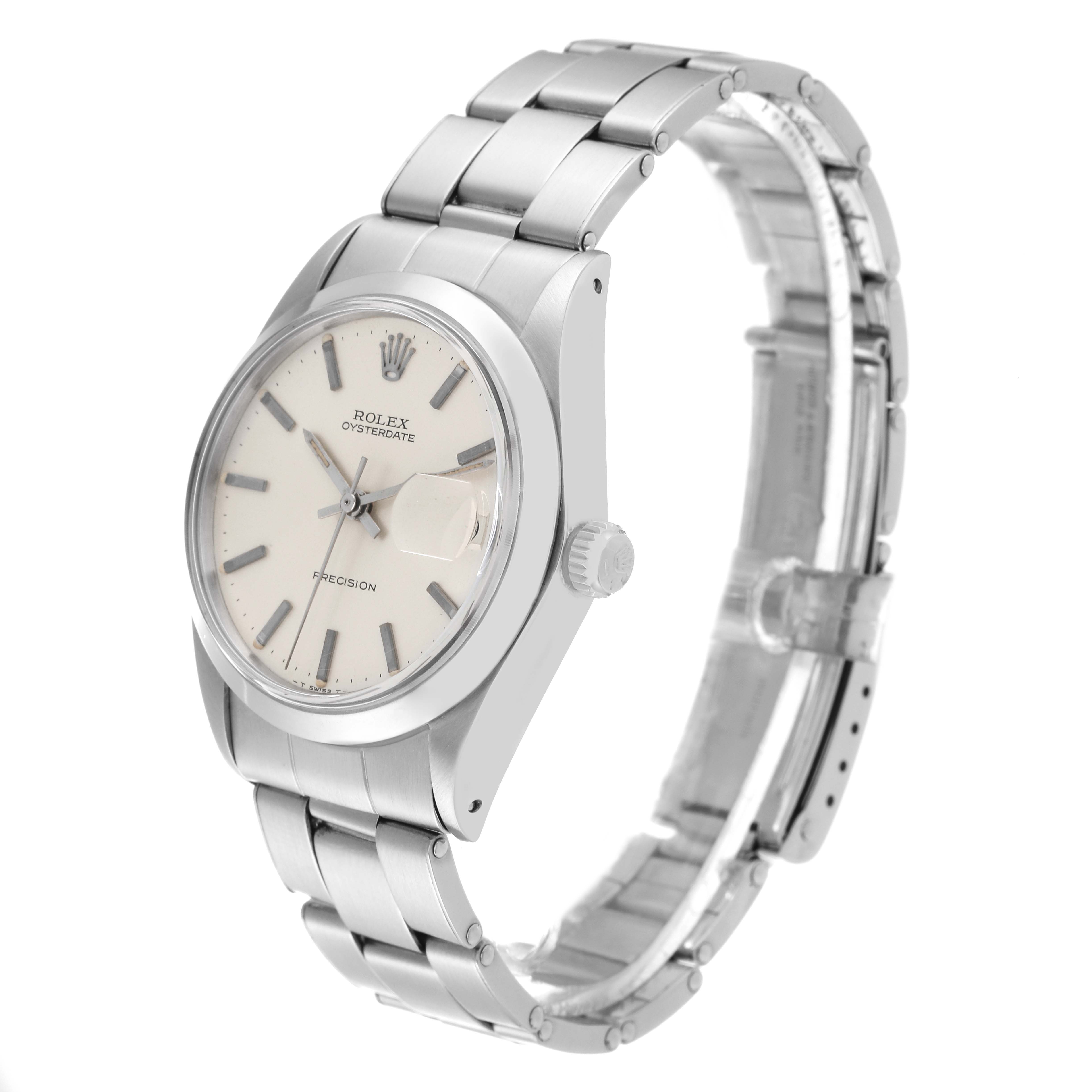 The Rolex Vintage Collection 6694 Men's Stainless Steel Silver Dial 6694 Men's Stainless Steel Silver Dial watch is shown at a three-quarter angle, featuring the dial, crown, and stainless steel bracelet.