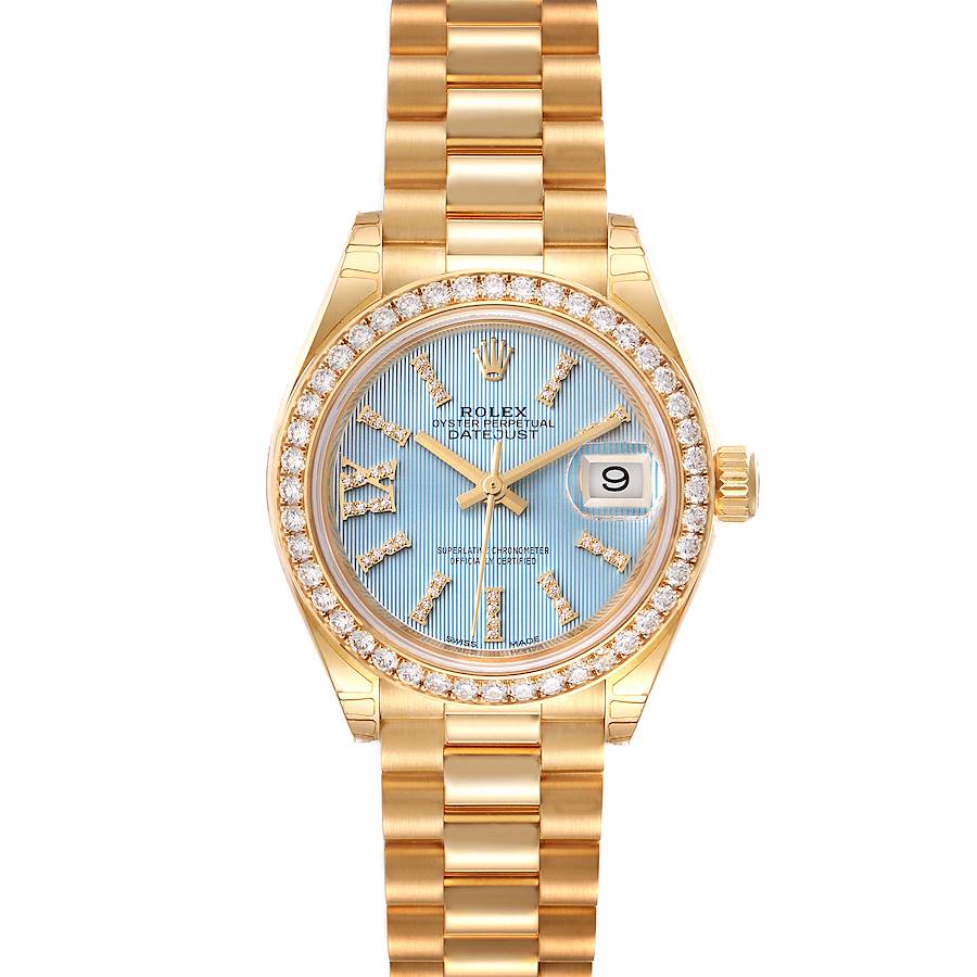 Rolex President Ladies 18k Yellow Gold Diamond Ladies Watch 279138 Unworn SwissWatchExpo