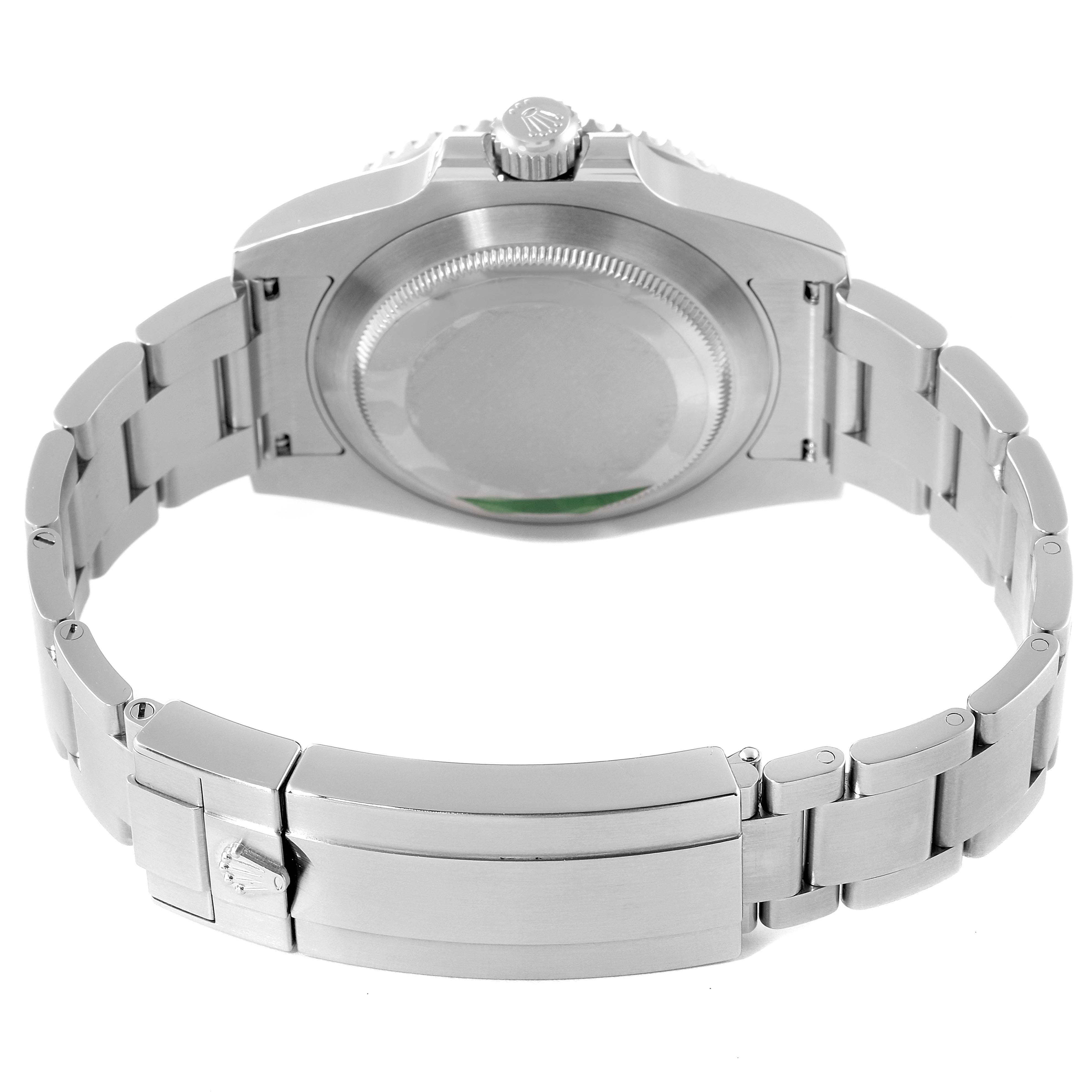 This image shows the back case and bracelet clasp of the Rolex Submariner 116610 Men
s Stainless Steel Black Dial 116610 Men
s Stainless Steel Black Dial watch, viewed from the rear angle.