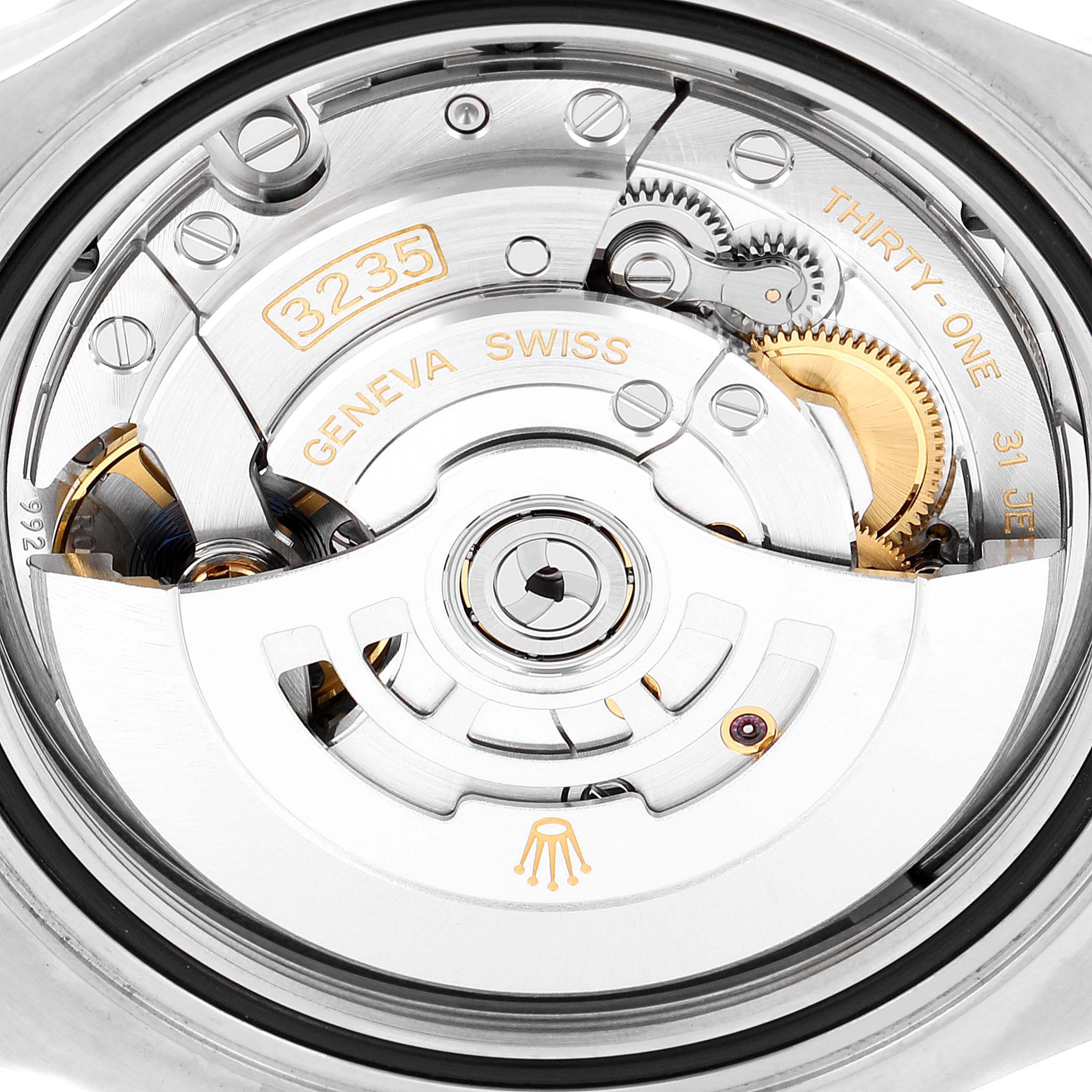 This image shows the movement and internal mechanism of a Rolex Yacht-Master 126622 Men's Stainless Steel Grey Dial 126622 Men's Stainless Steel Grey Dial watch from a back or transparent case angle.