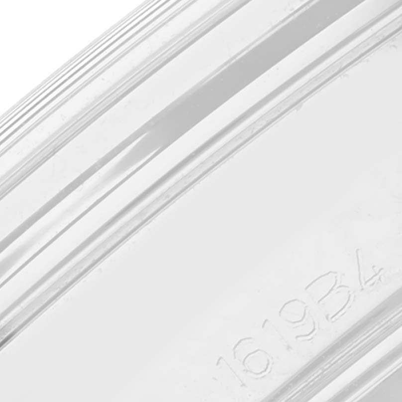 This image shows a close-up of the inner side of the case of a Breitling Premier AB0118A31B1X1 Men
s Stainless Steel Grey Dial AB0118A31B1X1 Men
s Stainless Steel Grey Dial model watch, highlighting the serial number.