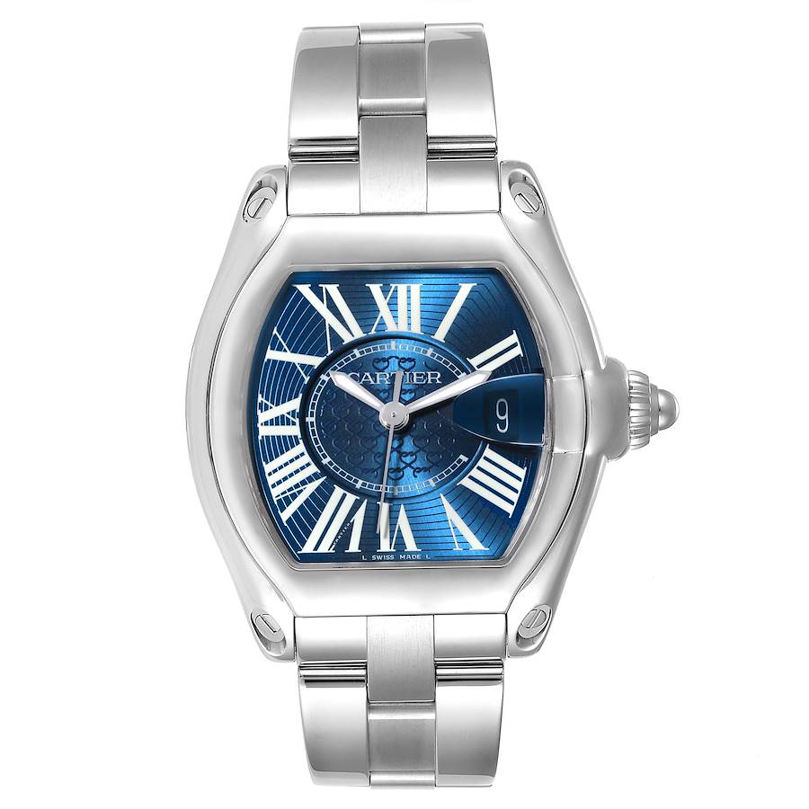 Cartier Roadster XL 100th Anniversary Steel Mens Watch W6206012 Box Papers SwissWatchExpo