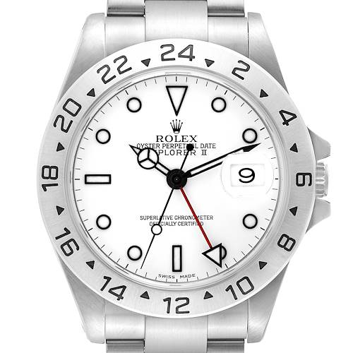 Photo of Rolex Explorer II 40mm Polar White Dial Steel Mens Watch 16570