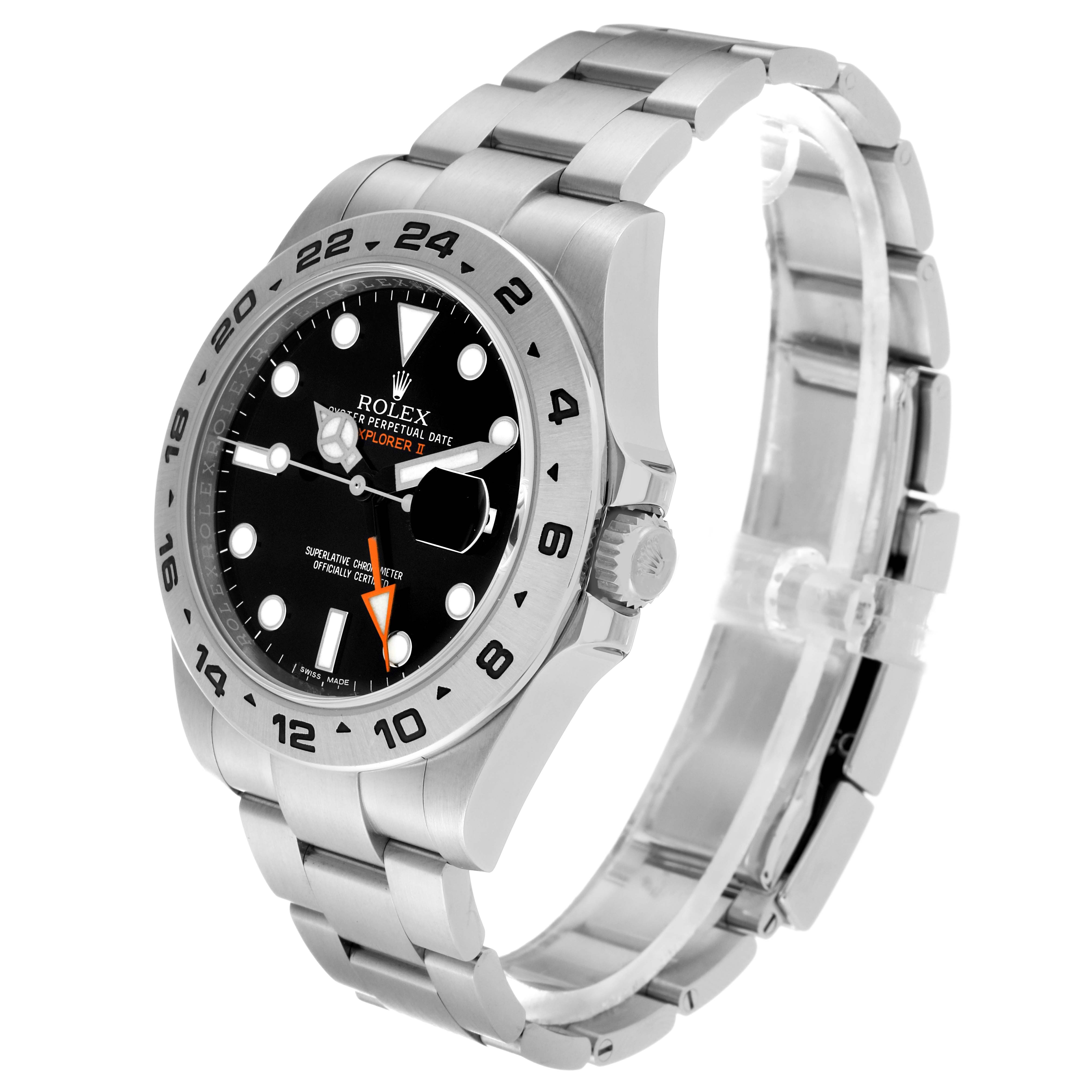 This image shows a Rolex Explorer 216570 Men
s Stainless Steel Black Dial 216570 Men
s Stainless Steel Black Dial watch at a 3/4 angle, displaying the face, bezel, crown, and bracelet.