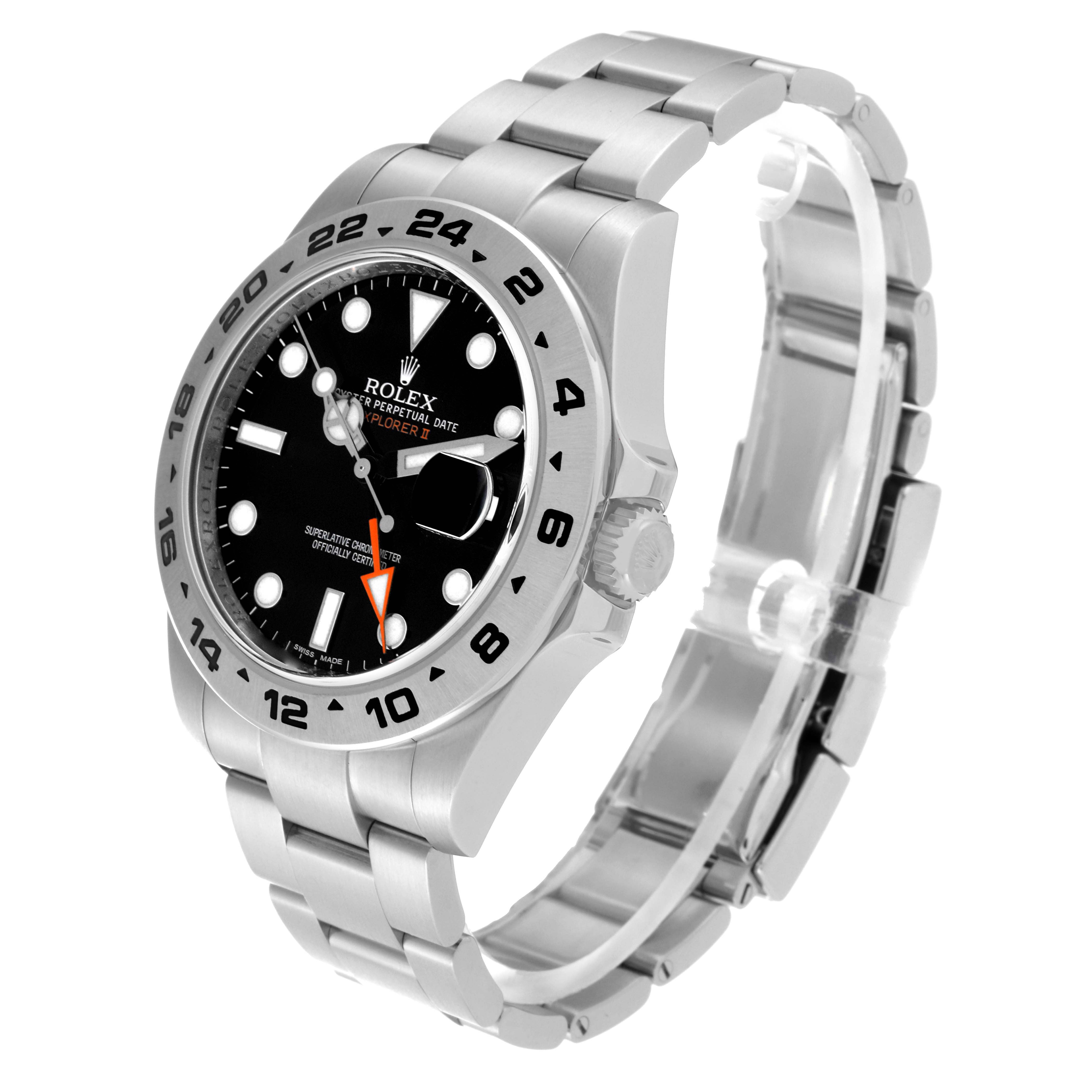 The Rolex Explorer 216570 Men
s Stainless Steel Black Dial 216570 Men
s Stainless Steel Black Dial model watch is shown at a three-quarter angle highlighting the face, crown, and metallic bracelet.
