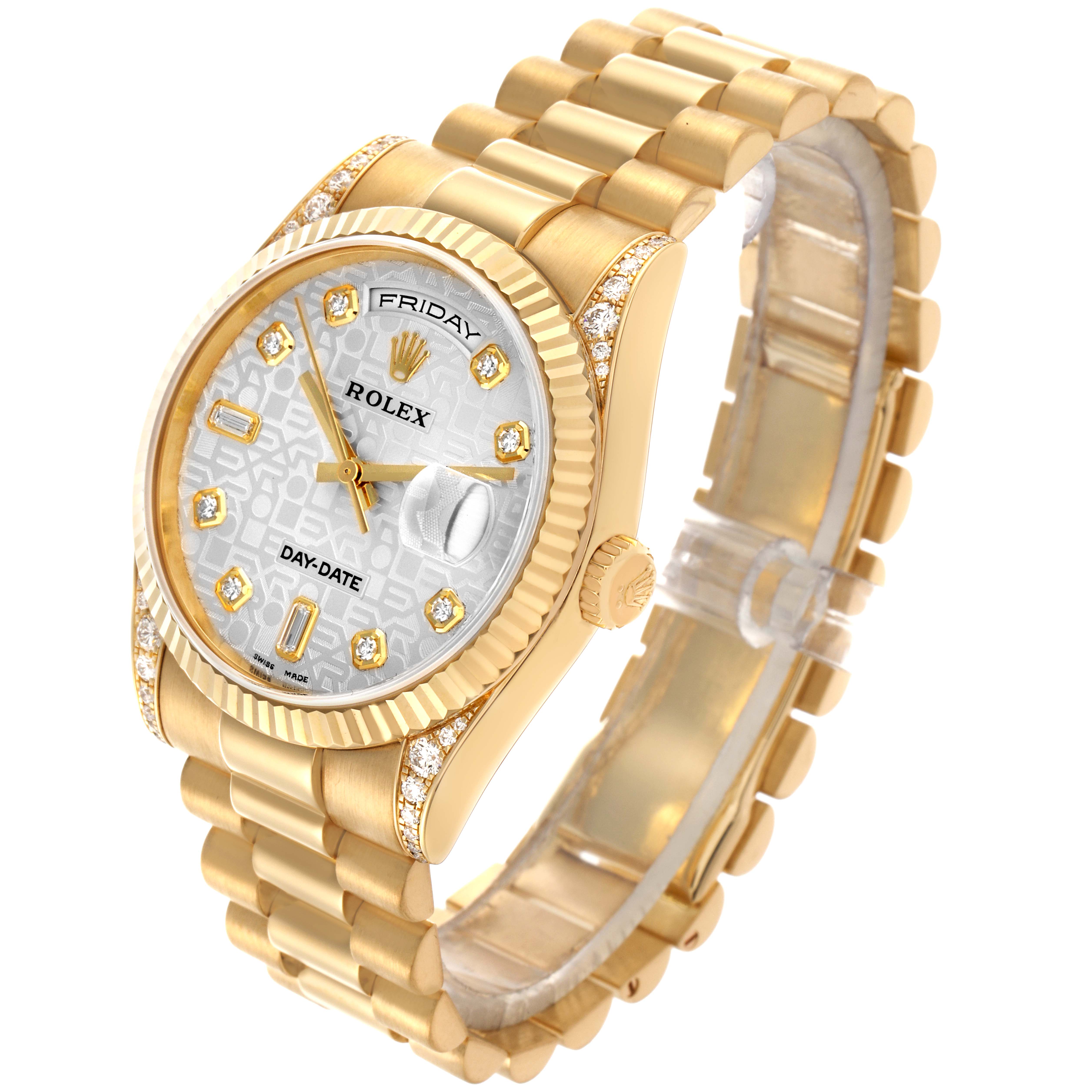 SEVENTEEN - Y Rolex Day Date President 118338 Diamond Dial / Case Men's Watch