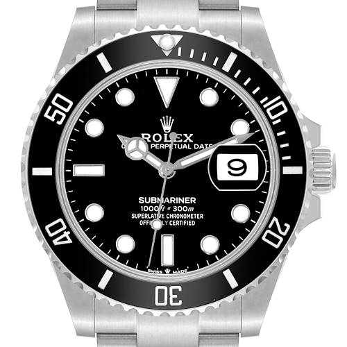 Photo of Rolex Submariner Black Dial Ceramic Bezel Steel Mens Watch 126610 Unworn