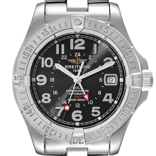 Photo of Breitling Colt GMT Black Dial Automatic Steel Mens Watch A32350