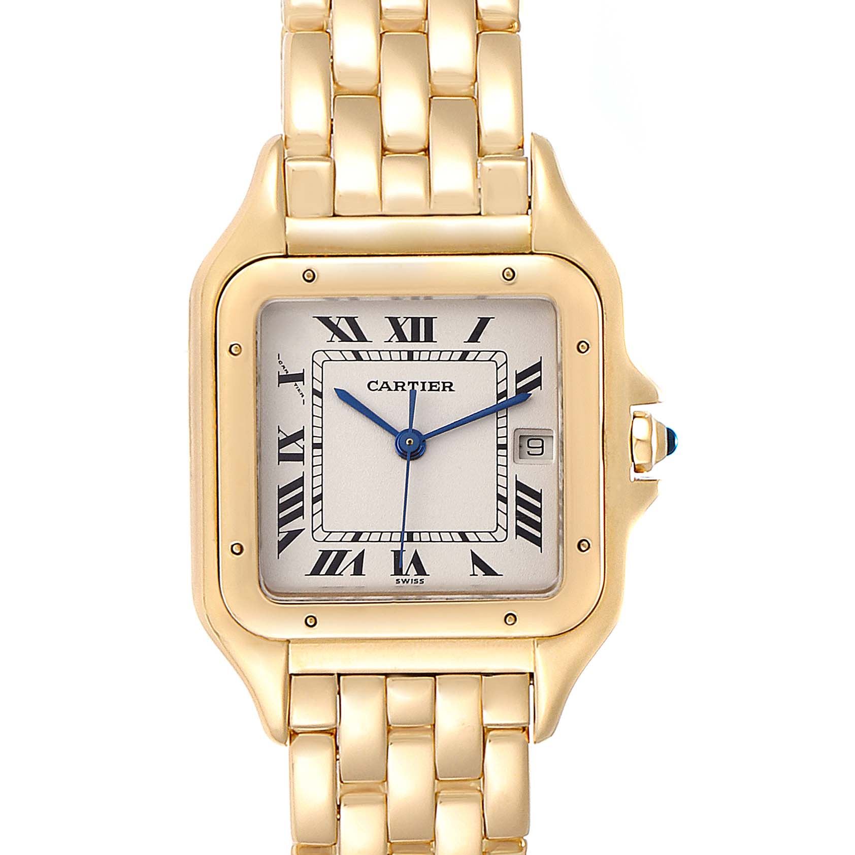 Cartier Panthere XL Blue Sapphire Yellow Gold Unisex Watch W25014B9 ...