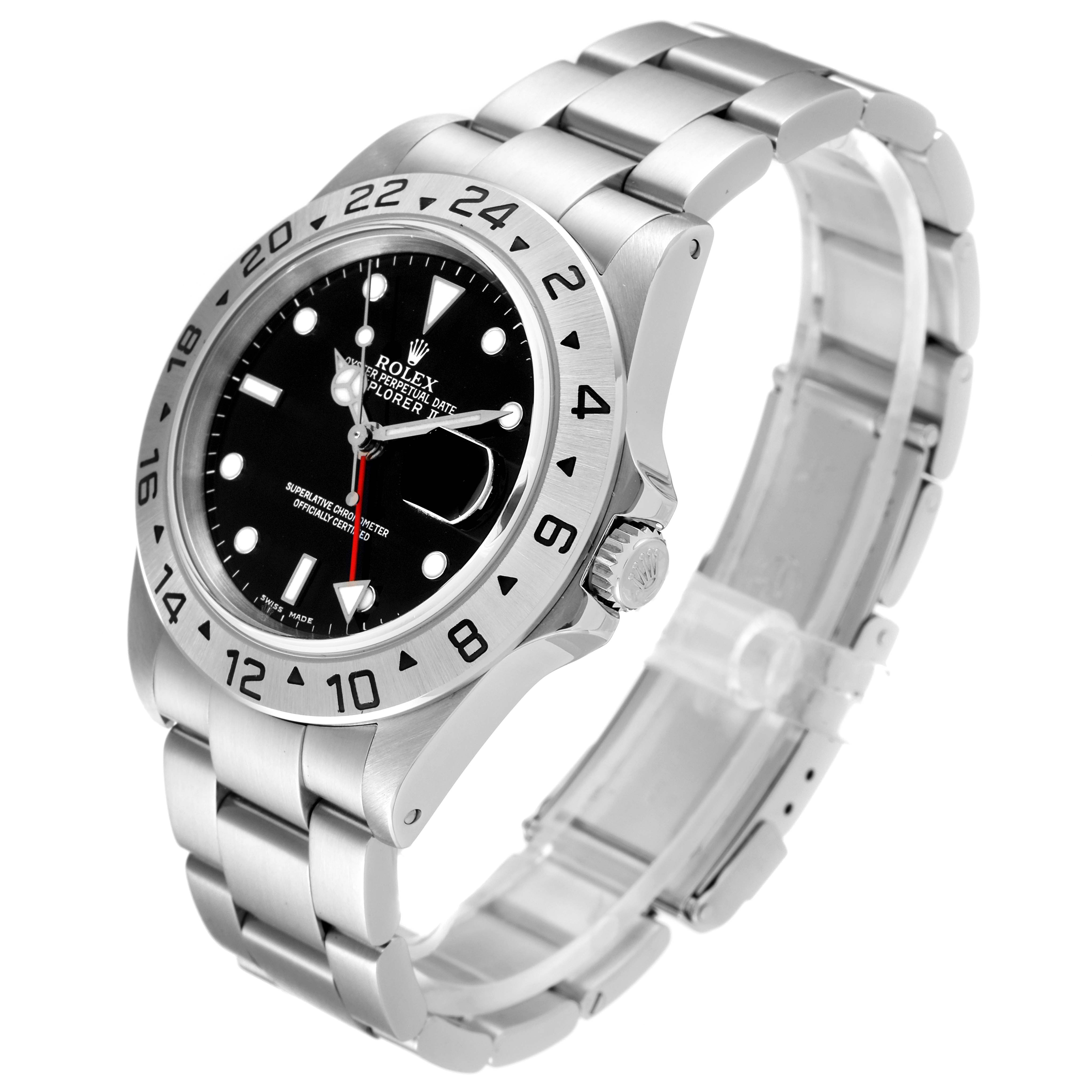 The image shows a Rolex Explorer 16570 Men
s Stainless Steel Black Dial 16570 Men
s Stainless Steel Black Dial watch at a three-quarter angle, displaying its face, crown, and bracelet.