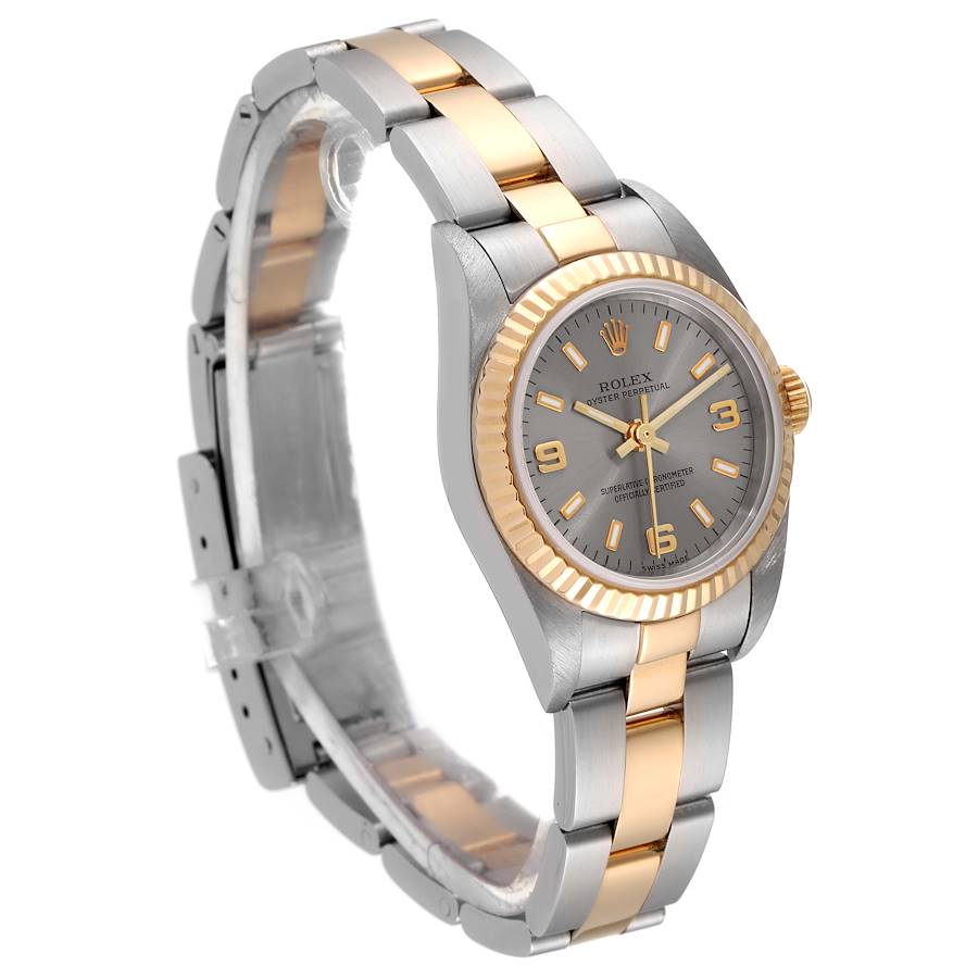 ROLEX OYSTER PERPETUAL LADY 76193 3コマ Rolex Oyster Perpetual Steel and Gold (two tone) 76193