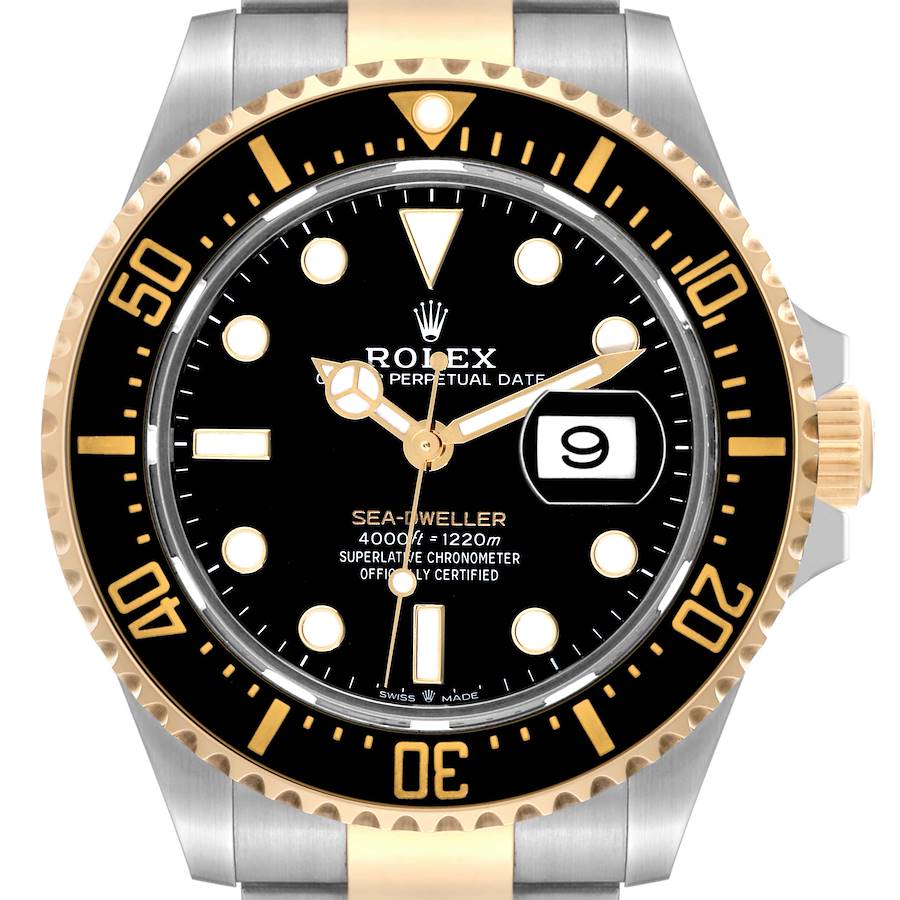 Rolex Seadweller Black Dial Steel Yellow Gold Mens Watch 126603 Card SwissWatchExpo