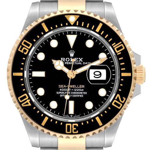 Photo of Rolex Seadweller Black Dial Steel Yellow Gold Mens Watch 126603 Card