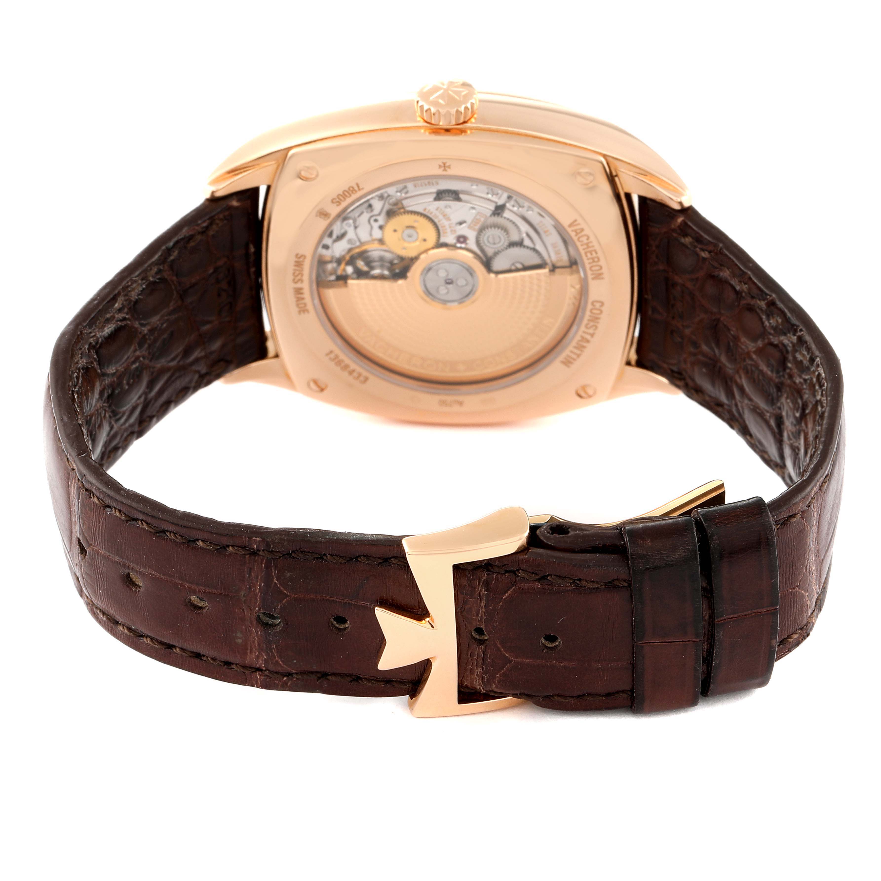 Vacheron Constantin Harmony Dual Time Rose Gold Mens Watch 7800S Box ...