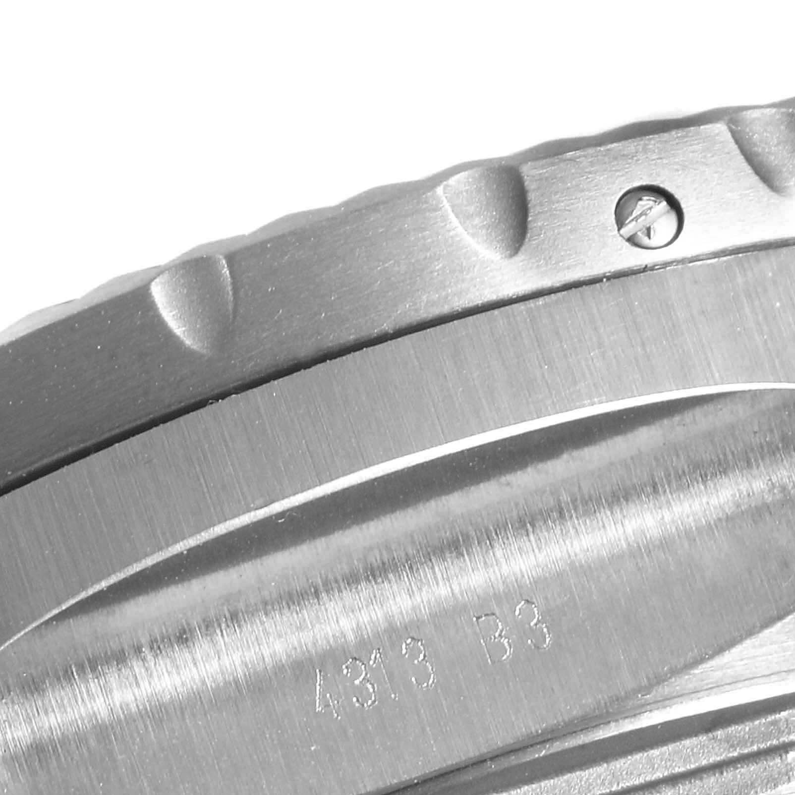 This close-up image shows the bezel and part of the casing of the Breitling Bentley E27365 Men's Titanium Black Dial E27365 Men's Titanium Black Dial watch model.