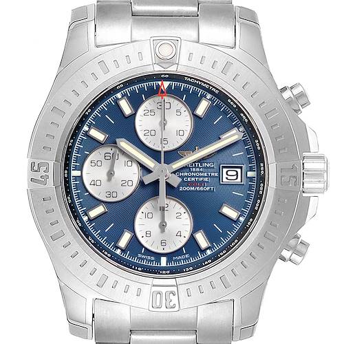 Photo of Breitling Colt Automatic Chronograph Blue Dial Watch A13388 Unworn