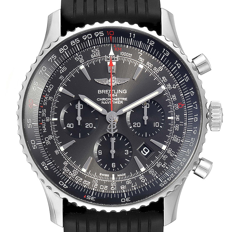 Breitling Navitimer 01 Stratos Gray Dial Limited Edition Watch AB0127 Box Card SwissWatchExpo