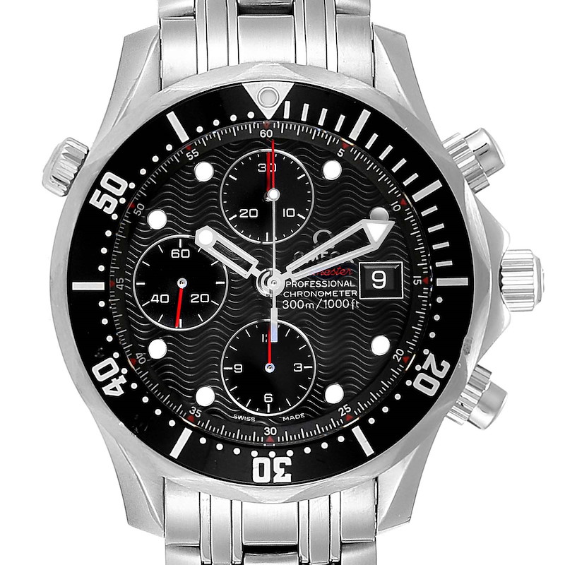 Omega Seamaster 300M Chronograph Black Dial Watch 213.30.42.40.01.001 SwissWatchExpo
