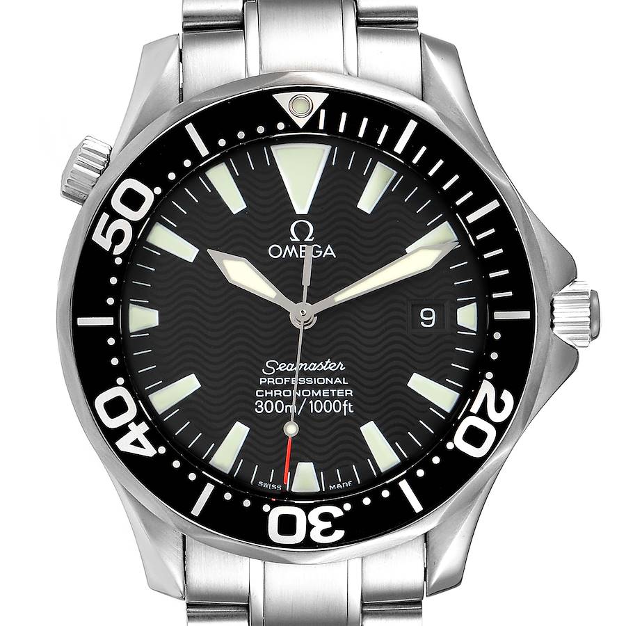 Omega Seamaster 41 300M Black Dial Steel Mens Watch 2254.50.00 SwissWatchExpo