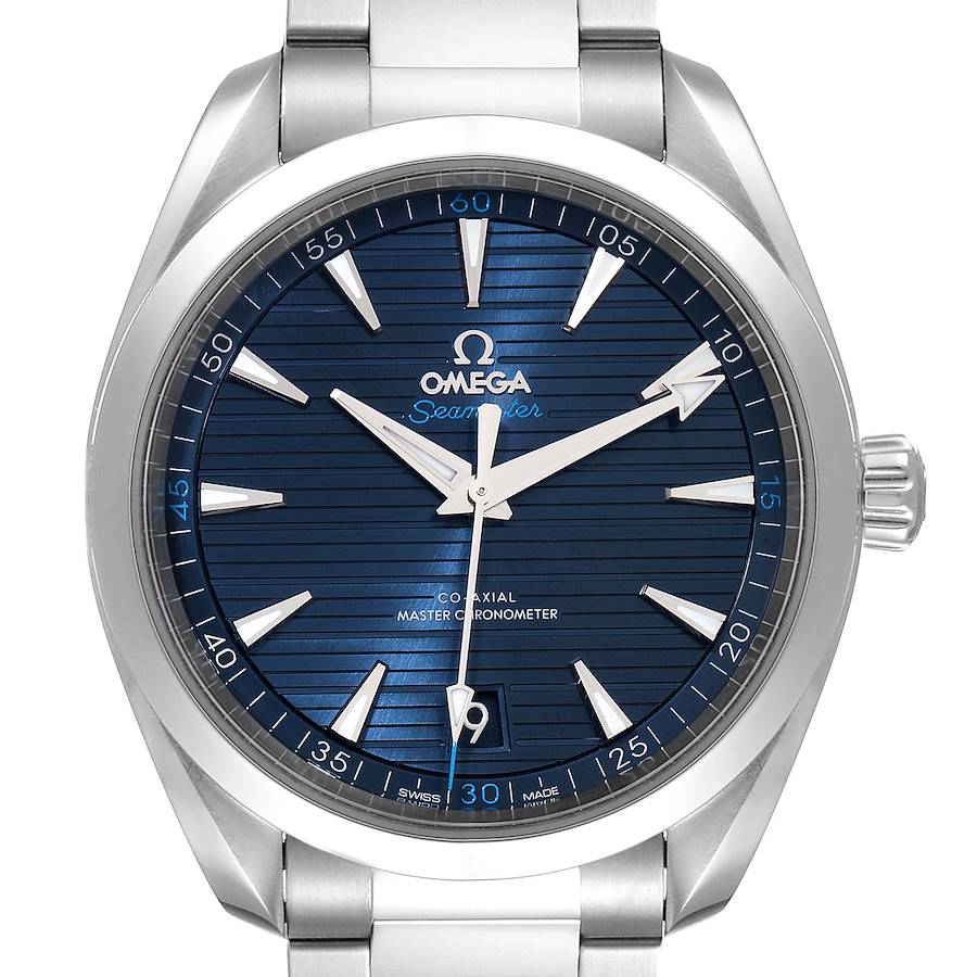 Omega Seamaster Aqua Terra Blue Dial Watch 220.10.41.21.03.001 Box Card SwissWatchExpo