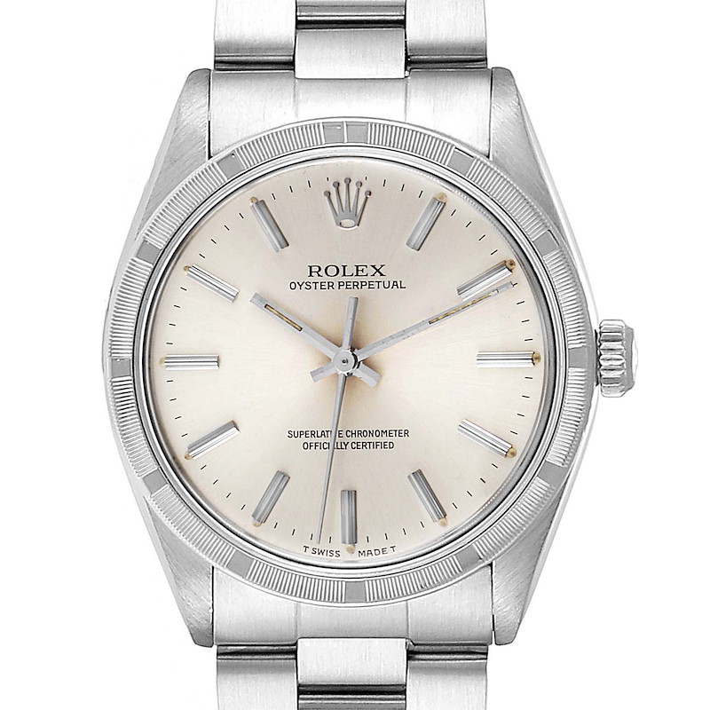 Rolex Oyster Perpetual Stainless Steel Vintage Mens Watch 1007 SwissWatchExpo