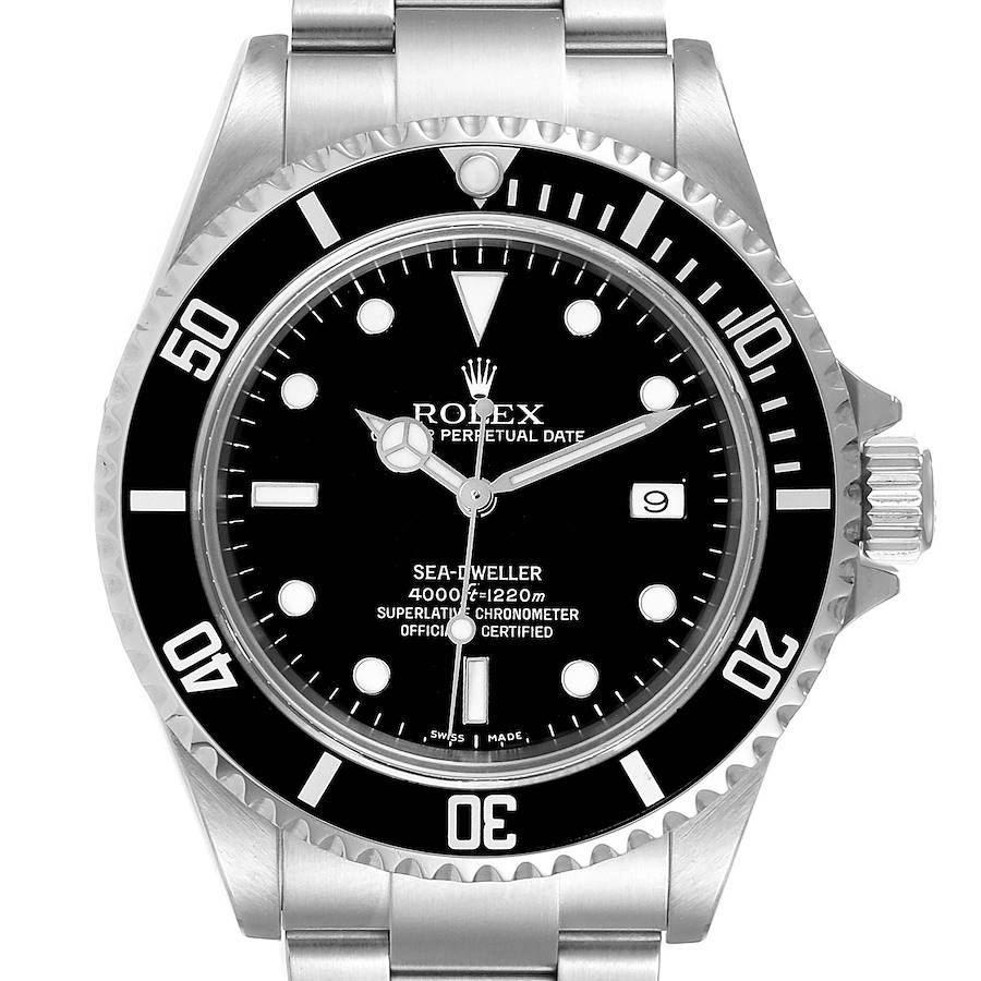 Rolex Seadweller Black Dial Automatic Steel Mens Watch 16600 Box Card SwissWatchExpo