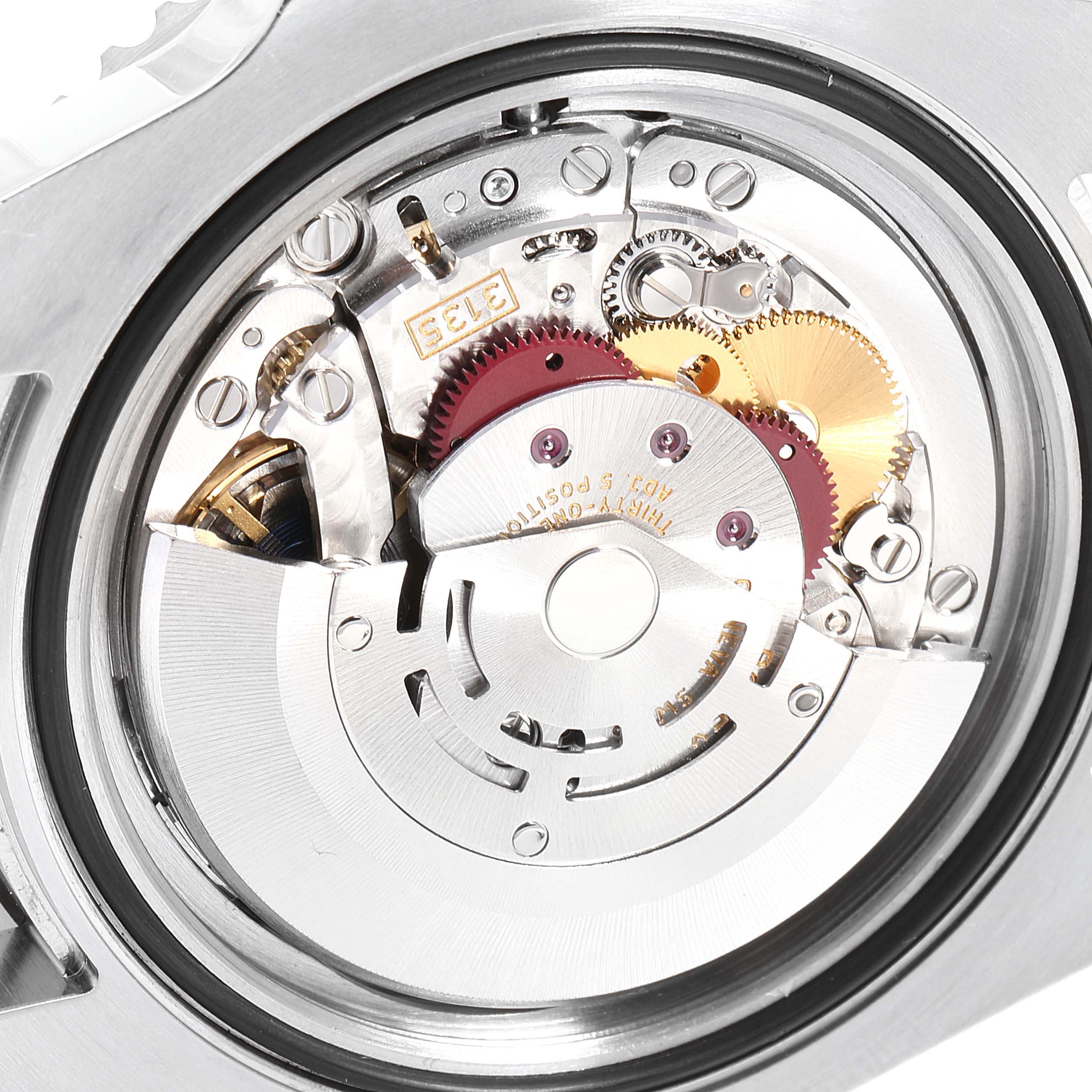 This image shows the internal mechanism of a Rolex Submariner 116610 Men
s Stainless Steel Black Dial 116610 Men
s Stainless Steel Black Dial watch, viewed from the back.