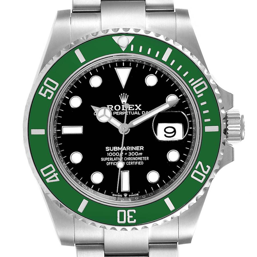 Rolex Submariner Green Kermit Cerachrom Mens Watch 126610LV Box Card SwissWatchExpo